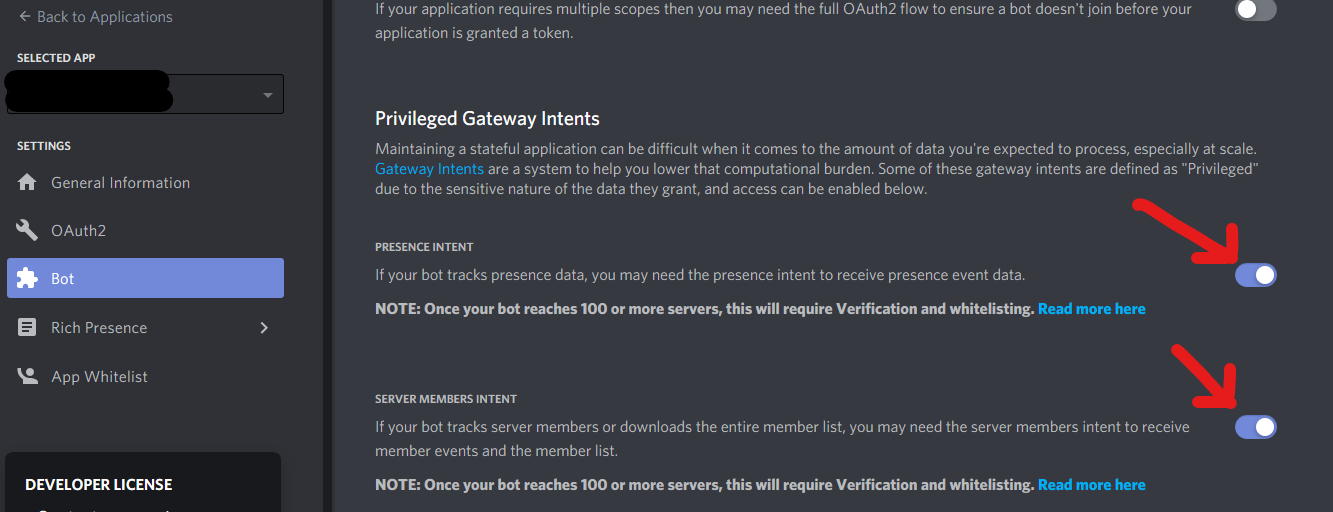 Discord API Error Missing Permissions