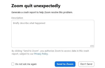 Zoom Crashes on Windows 11